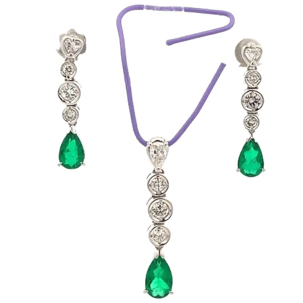 K18/18K エメラルド・ダイヤモンド 0.935・0.825・0.78・0.52・0.3・0.3ct