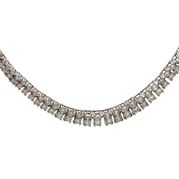 Pt･Pm850 ダイヤモンド ネックレス D10ct