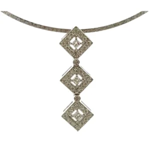 タサキ K18/K18WG ダイヤモンド ネックレス/ペンダントトップ 0.57ct