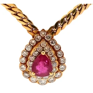 K18 ルビー・ダイヤモンド ネックレス/ペンダントトップ