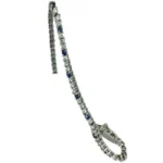 Pt･Pm900 サファイア・ダイヤモンド ブレスレット S0.98・D2.27 ct