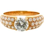 K18 ダイヤモンド リング 0.86・0.5ct