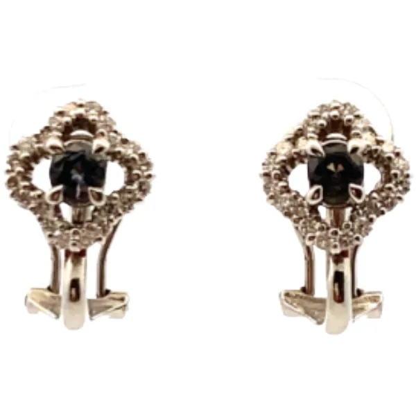 Pt･Pm900 アレキサンドライト・ダイヤモンド ピアス/イヤリング 0.21・0.18・0.21・0.17ct