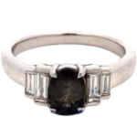 Pt･Pm900 アレキサンドライト・ダイヤモンド リング 1.12 ct D0.57 ct