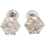 Pt･Pm900 ダイヤモンド ピアス/イヤリング 1.662・1.729 ct