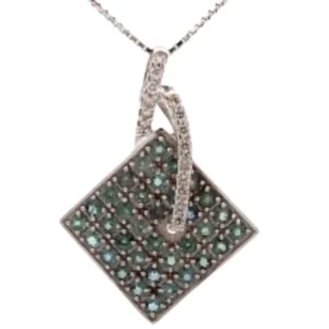 K18WG アレキサンドライト・ダイヤモンド ペンダントトップ 2.81・0.36 ct