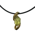 K18 クォーツ・グリーンガーネット ペンダントトップ 32.36 ct 0.38・0.13 ct