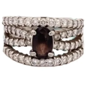 Pt･Pm900 ブラジル産アレキサンドライト・ダイヤモンド リング 1.25 ct D1.09 ct