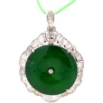 K18 翡翠・ダイヤモンド ネックレス/ペンダントトップ