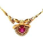 K18 ルビー・ダイヤモンド R0.921・D0.51ct