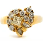 K18 ダイヤモンド リング 0.29・D0.65ct