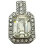 Pt900 ダイヤモンド ネックレス/ペンダントトップ 10.101ct 1.24 ct