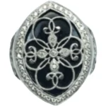 K18 オニキス・ダイヤモンド リング D0.3 ct