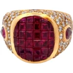 K18 ルビー・ダイヤモンド リング