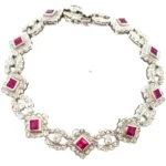 K18 ルビー・ダイヤモンド ブレスレット 2.3・1.67ct