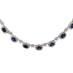 Pt･Pm900 サファイア・ダイヤモンド ネックレス/ペンダントトップ 11.54・8.88 ct