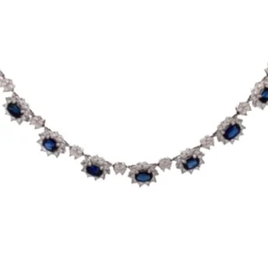 Pt･Pm900 サファイア・ダイヤモンド ネックレス/ペンダントトップ 11.54・8.88 ct