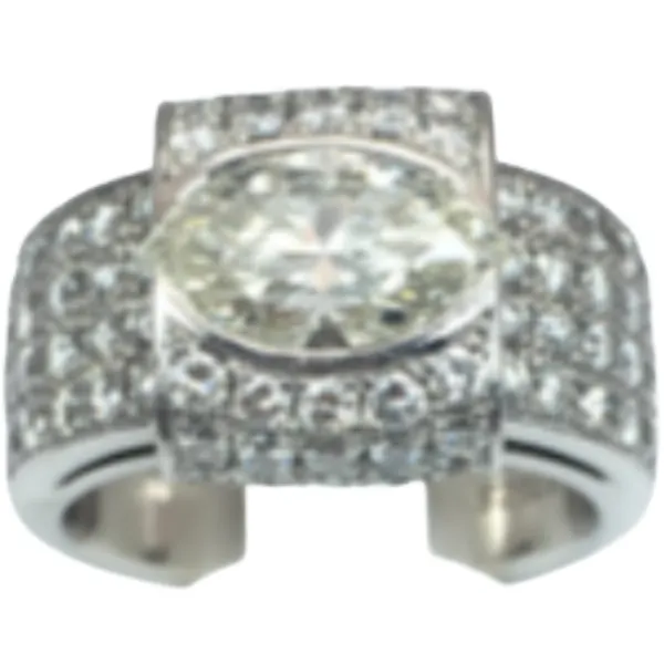 Pt･Pm900 ダイヤモンド リング 1.53 ct 1.33 ct