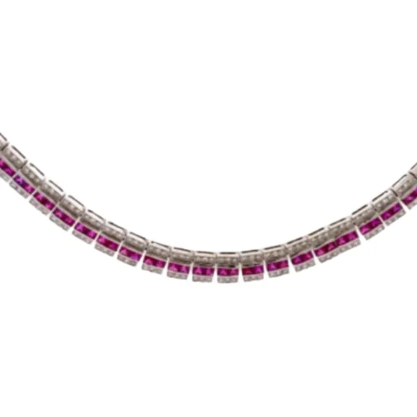 K18 ルビー・ダイヤモンド ネックレス/ペンダントトップ D4.68・R8.75 ct