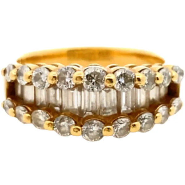 K18 ダイヤモンド リング BD0.8・MD0.73ct