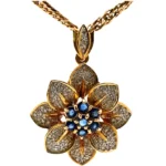 K18 サファイア・ダイヤモンド ネックレス/ペンダントトップ S1.1・0.44ct