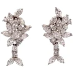 Pt･Pm900 ダイヤモンド ピアス1.58・1.58 ct