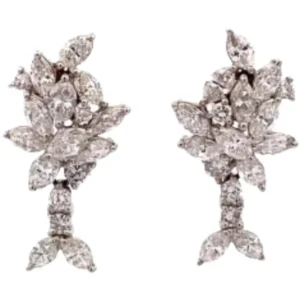 Pt･Pm900 ダイヤモンド ピアス1.58・1.58 ct