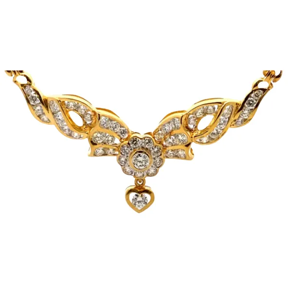 K18 ダイヤモンド ネックレス