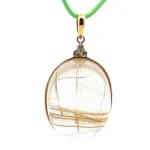 K18 ルチルクォーツ・ダイヤモンド 22.84・0.05ct