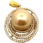 K18 パール・ダイヤモンド ネックレス/ペンダントトップ 1.4ct