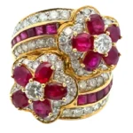 K18 ルビー・ダイヤモンド リング R5.03・D2.18ct