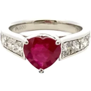 Pt･Pm900 ルビー・ダイヤモンド リング 2.01・D0.86ct