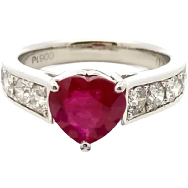 Pt･Pm900 ルビー・ダイヤモンド リング 2.01・D0.86ct