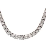 Pt･Pm850 ダイヤモンド ネックレス 10 ct