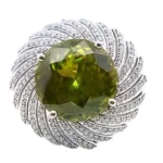 Pt･Pm900 スフェーン・ダイヤモンド 14.29・D1.06ct