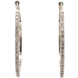 K18WG ダイヤモンド ピアス/イヤリング 0.25・0.25ct