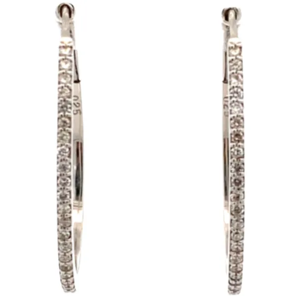 K18WG ダイヤモンド ピアス/イヤリング 0.25・0.25ct