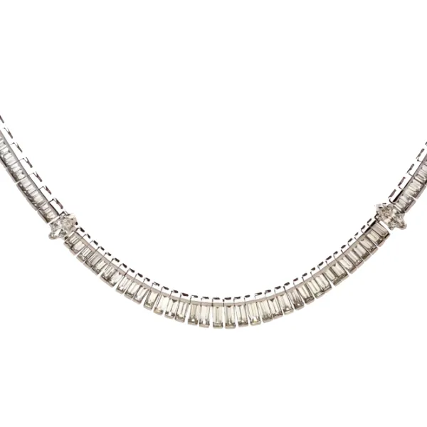 K18WG ダイヤモンド ネックレス 16ct