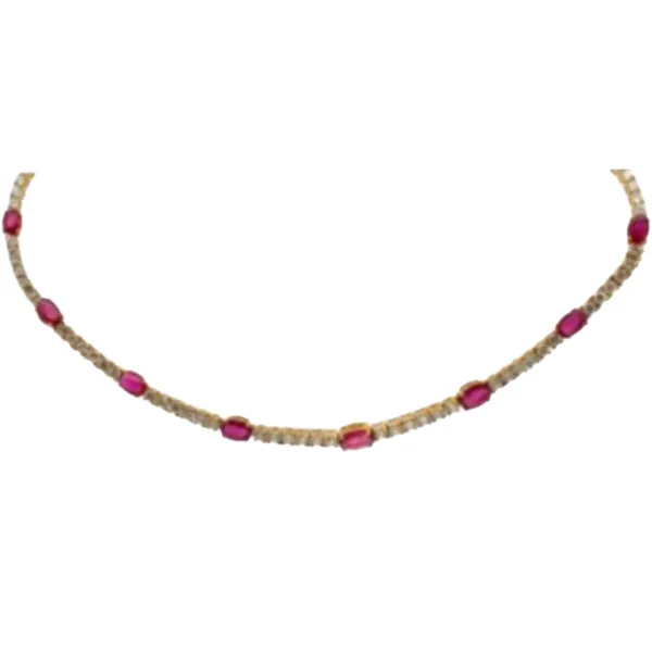 K18 ルビー・ダイヤモンド ネックレス/ペンダントトップ 13.39・D9.17 ct