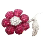 K18WG/K14WG ルビー・ダイヤモンド D0.52・0.28ct