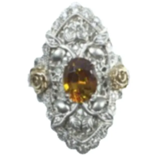 K18 スフェーン・ダイヤモンド リング 1.348 ct 0.205 ct