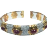 K18 ルビー・ダイヤモンド ブレスレット/バングル 7.26・D7.15 ct