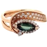 K18 アレキサンドライト・ダイヤモンド リング 0.52 ct D0.27 ct