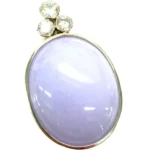 Pt･Pm900 ラベンダー翡翠・透明石 ネックレス/ペンダントトップ 88.61ct