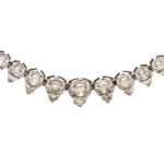 K18WG ダイヤモンド ネックレス 5ct