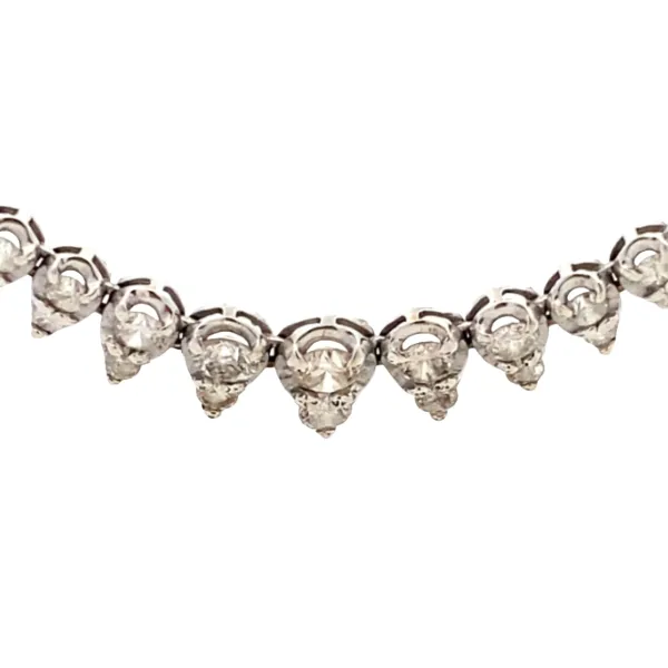 K18WG ダイヤモンド ネックレス 5ct