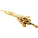 K18 ダイヤモンド・エメラルド ブローチ