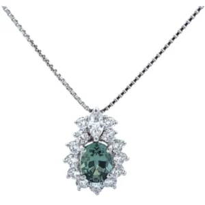 Pt900Pt850 アレキサンドライト・ダイヤモンド ネックレスペンダントトップ 1.463・D0.94ct