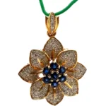 K18 サファイア・ダイヤモンド ネックレス/ペンダントトップ S0.99・0.53ct