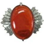 Pt･Pm900 ファイヤーオパール・ダイヤモンド リング 4.32 ct 0.73 ct